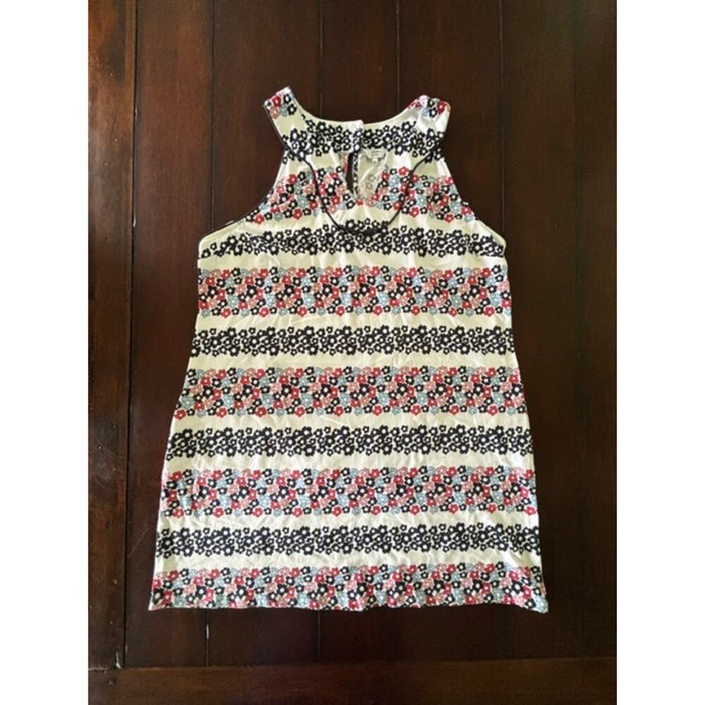 Crown & Ivy Women’s XXL Floral Knit Dress Cotton Stretch V-Neck